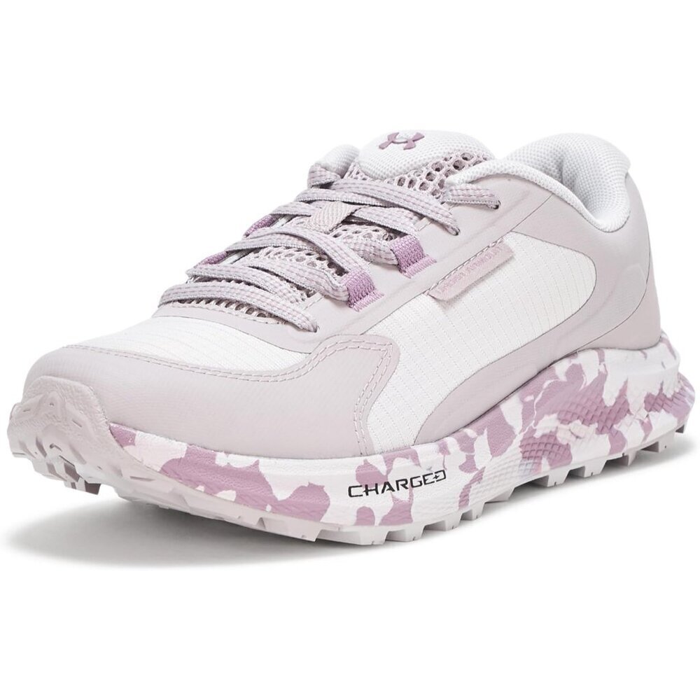 🆕 Women's Charged Bandit Trail 3 Sneaker Gray Matter/Gray Dawn/Purple Prime